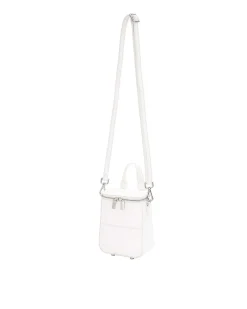 Brandon Blackwood Crossbody Bags>Mini Portmore White Leather