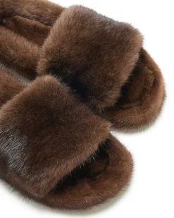 Brandon Blackwood Sandals>Mink Slides Brown