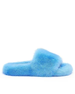 Brandon Blackwood Sandals>Mink Slides Blue