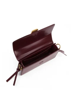 Brandon Blackwood Shoulder Bags>Nia Bag Burgundy Hard Leather