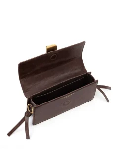 Brandon Blackwood Shoulder Bags>Nia Bag Brown Cracked Leather