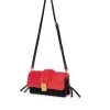 Brandon Blackwood Shoulder Bags>Nia Bag Black/Red Shearling