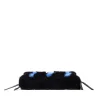 Brandon Blackwood Shoulder Bags>Nia Bag Black & Blue Mink Swirl