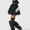 Brandon Blackwood Shoulder Bags>Nia Bag Silver Cracked Leather