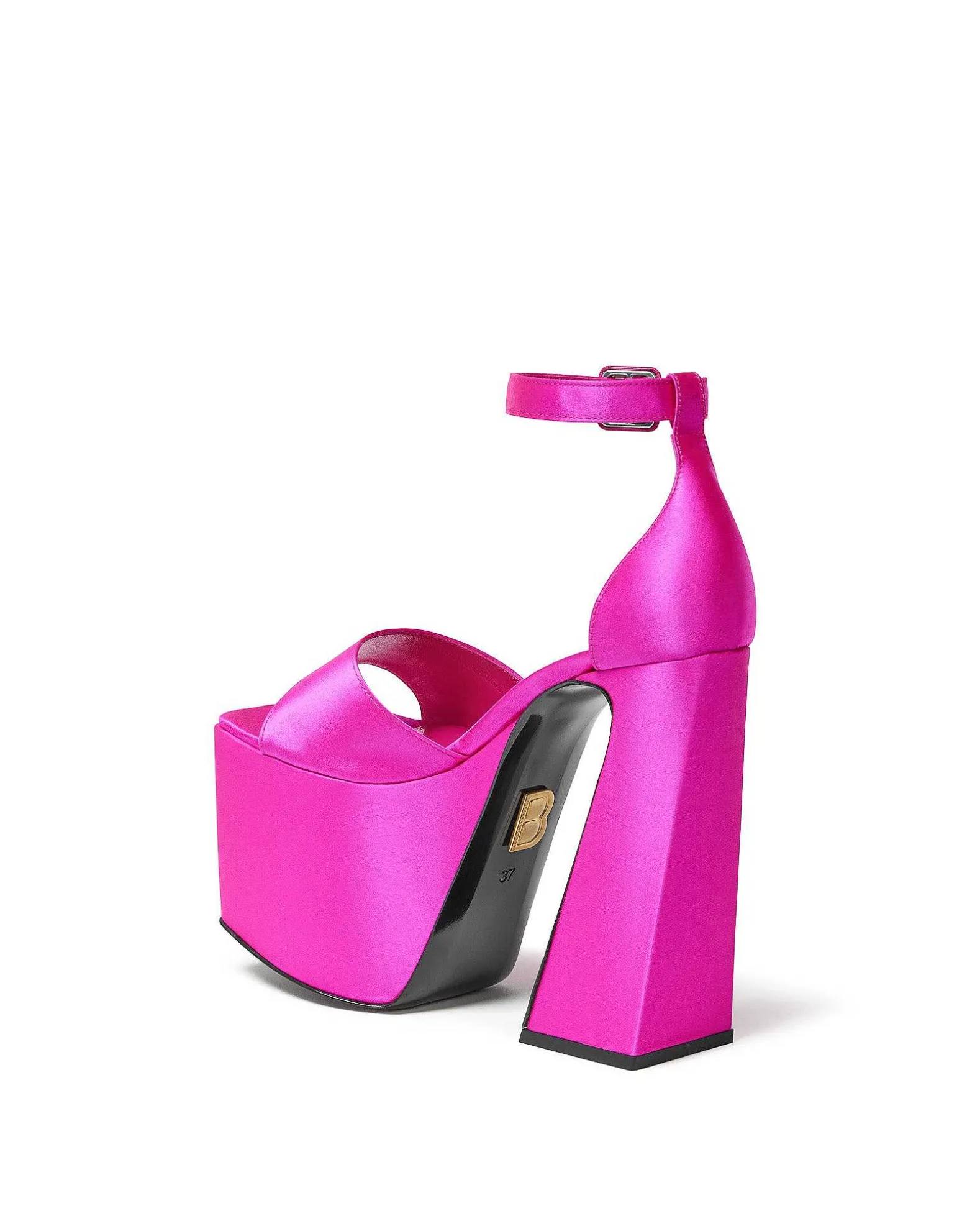 Brandon Blackwood Platforms>Sali Pump Hot Pink Satin