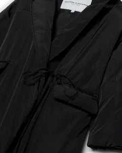 Brandon Blackwood Outerwear>Tailored Puffer Coat Black Nylon