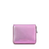 Brandon Blackwood Wallets>Tristan Wallet Metallic Pink Leather