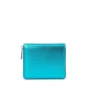 Brandon Blackwood Wallets>Tristan Wallet Metallic Blue Leather