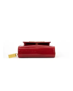 Brandon Blackwood Wallets>Wooster Wallet Red Oil Leather